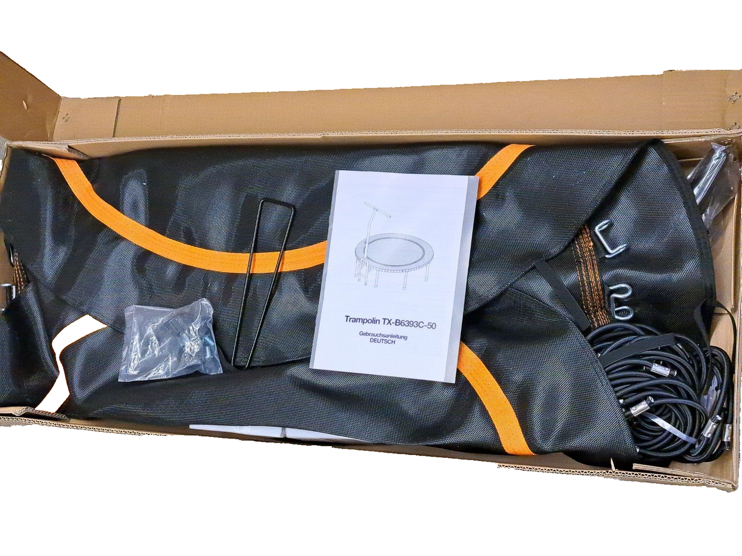 Schmidt Sportsworld Fitnesstrampolin TX-B63993C-50 Schwarz Orange