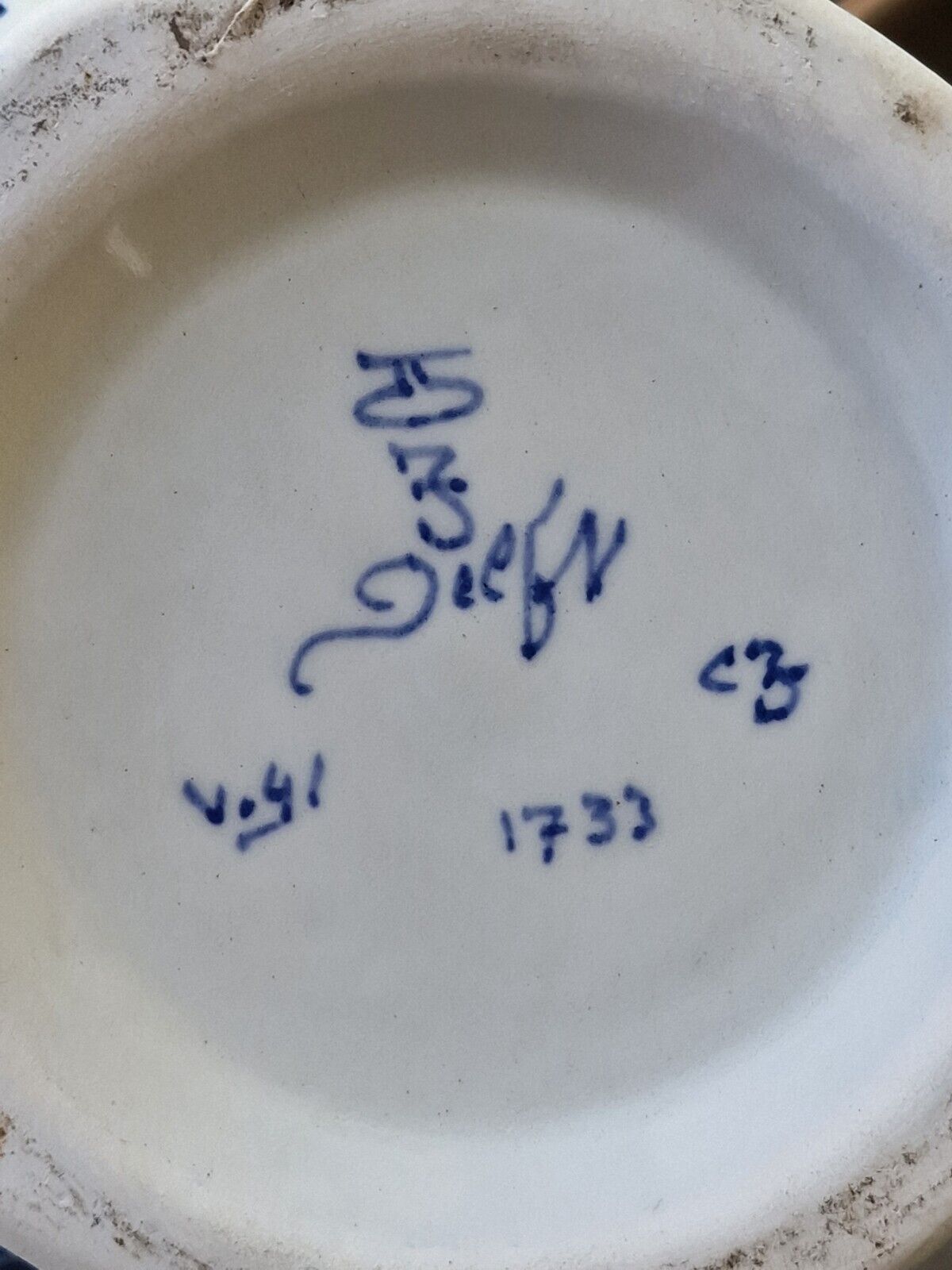 Delfts Holland Porzellan, Großes Gefäß, 36 cm Höhe