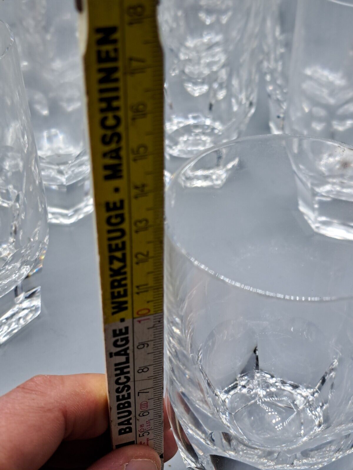 Antiquität, Gläser, Trinkglas, 18 Teilig