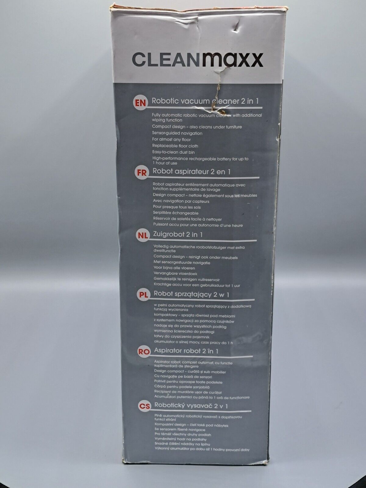 CLEANmaxx Saugroboter Wischfunktion Staubsauger Roboter Sauger Wischroboter 2in1