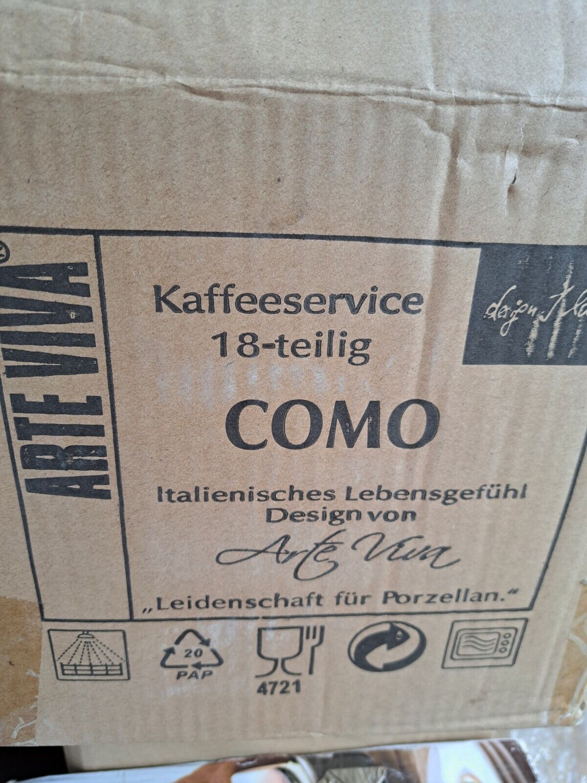 Porzellan-Serie Como Kaffee-Service 18-teilig