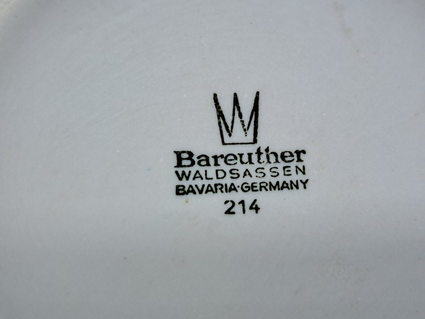 3x Bareuther Waldsassen 214, Vintage, Bisquit-Porzellan, Becher