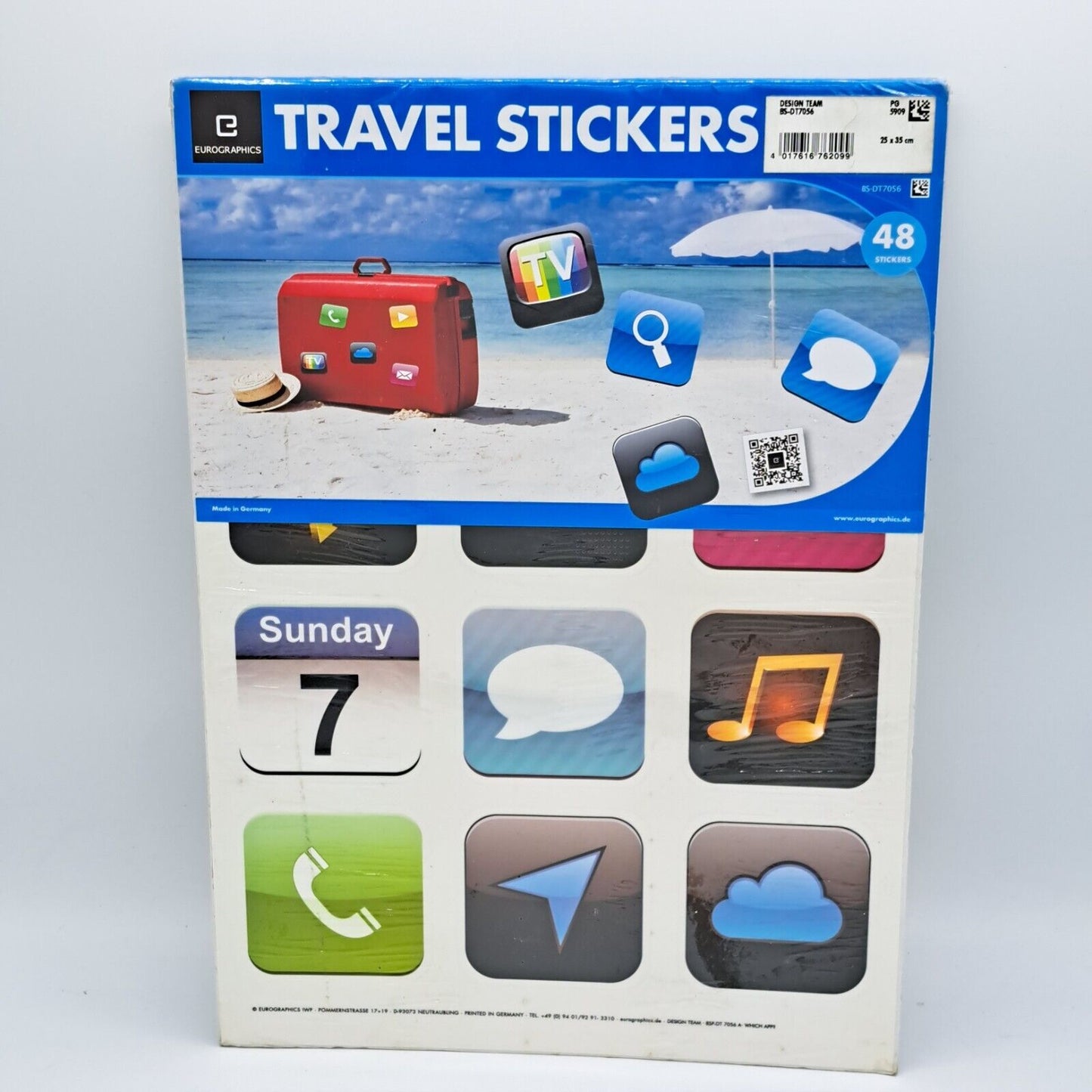 Eurographics BS-DT7056 Travel Stickers Which App? 25 x 35 cm