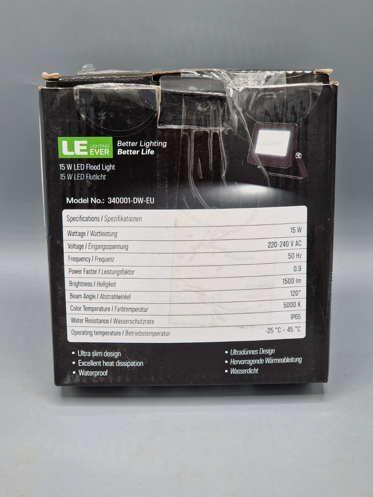LE Lighting Ever, 15 W LED Flutlicht, 1500 lm