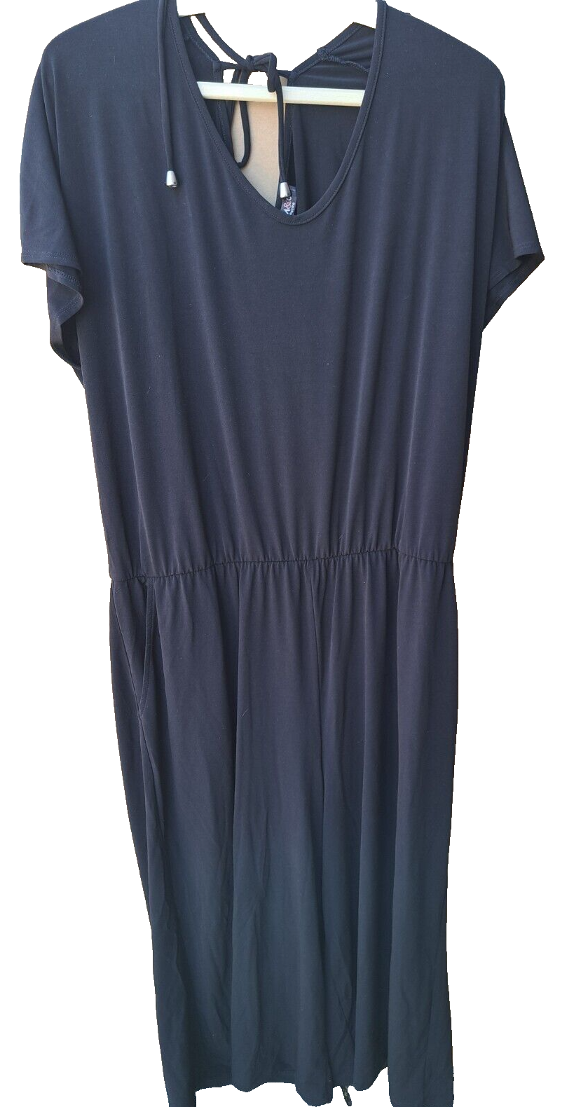 KIM & CO. Jumpsuit Brazil Knit Jersey 2 Eingrifftaschen, Schwarz Größe XL