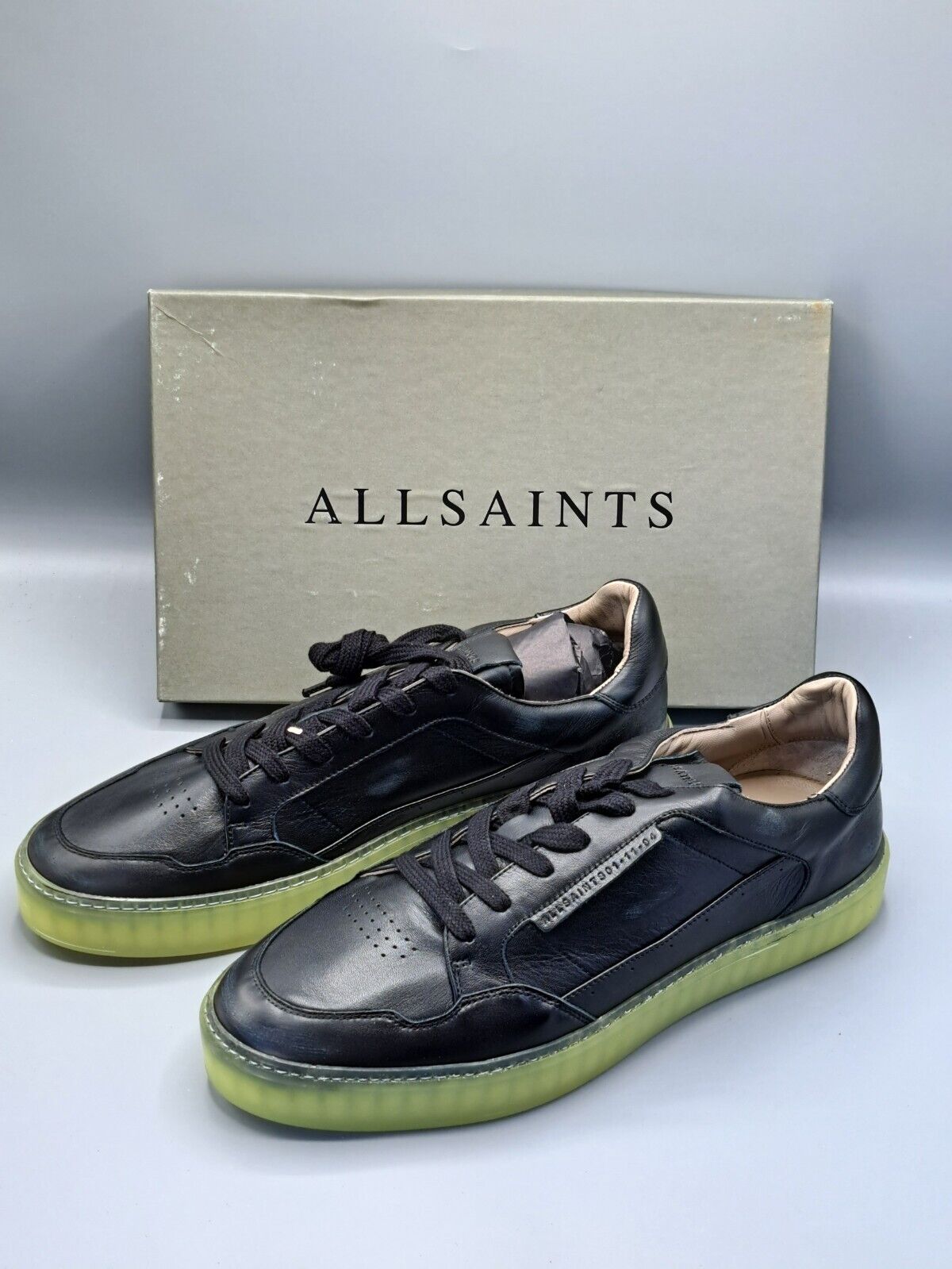 Allsaints Alton, Low Top Lace Up, Leat, Herren Größe 45