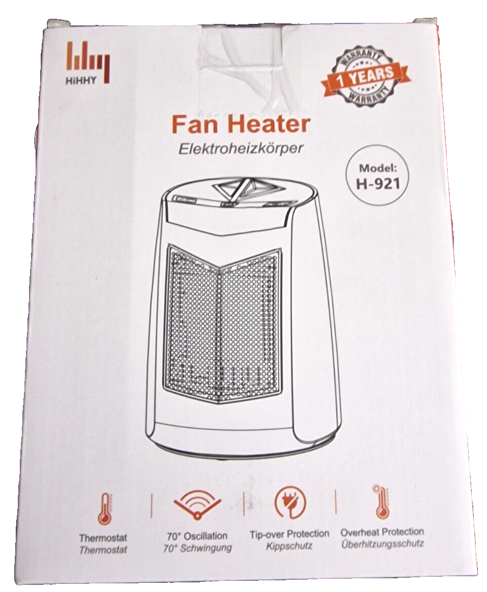 HiHHY Heizlüfter H-921, Lüfter, Wärme, Heizen