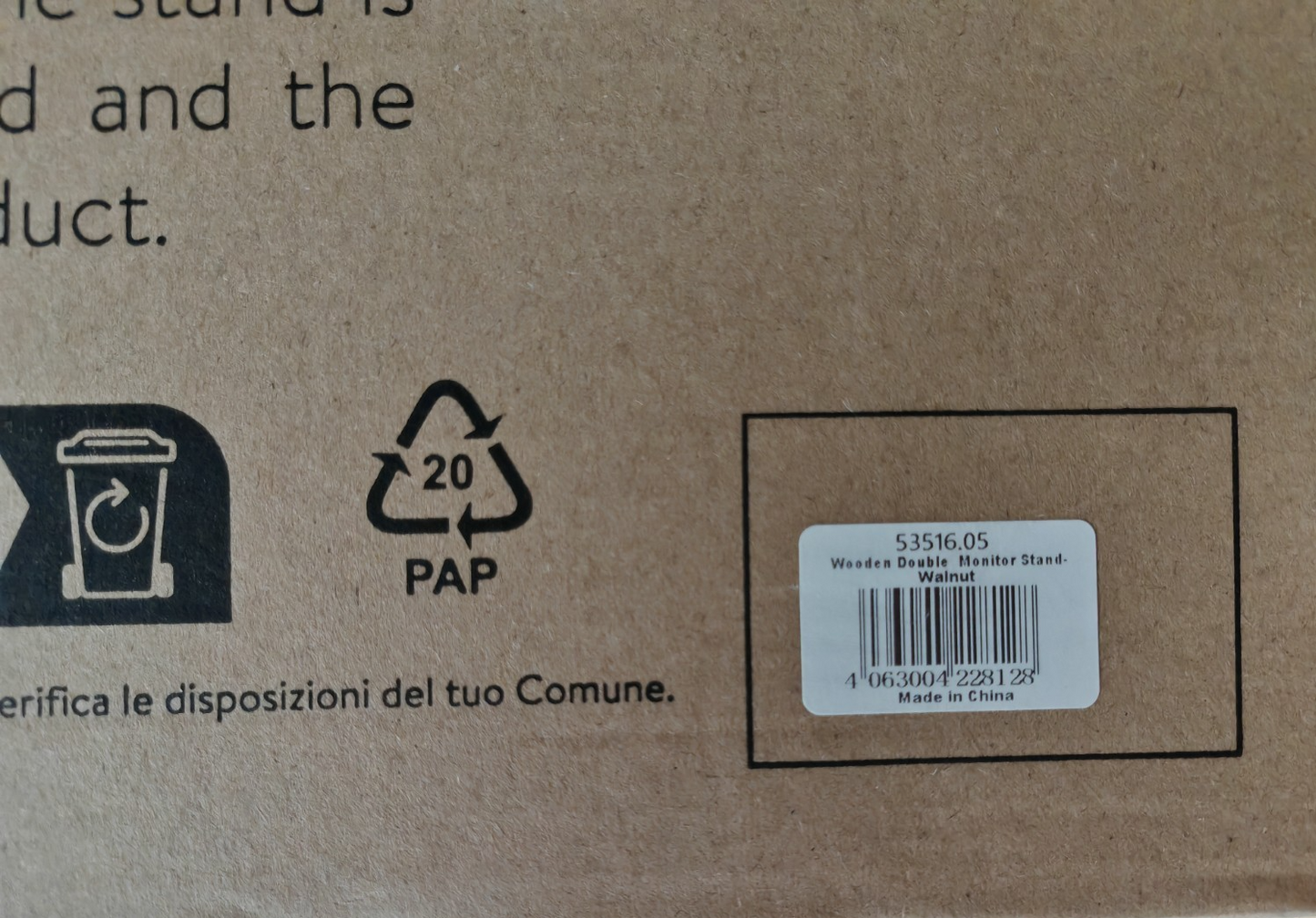 Navaris Doppel Monitorständer aus Holz - TV Ständer - Bildschirm Erhöhung - Lapt