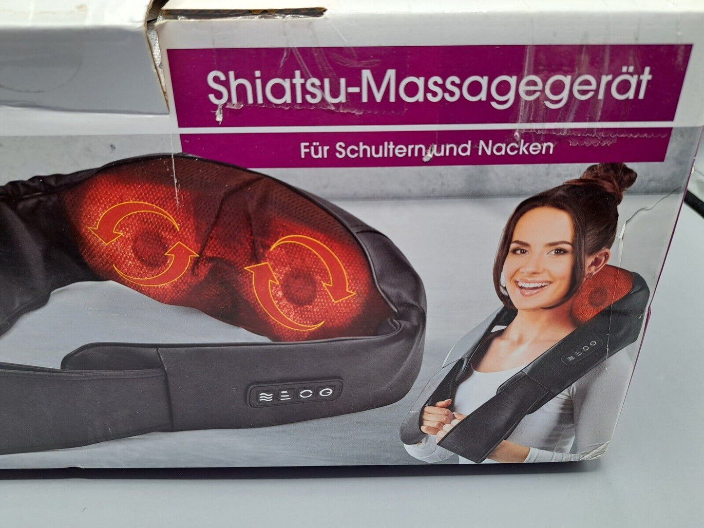 Vitalmaxx 3in1 Shiatsu-Massagegerät für Schultern und Nacken