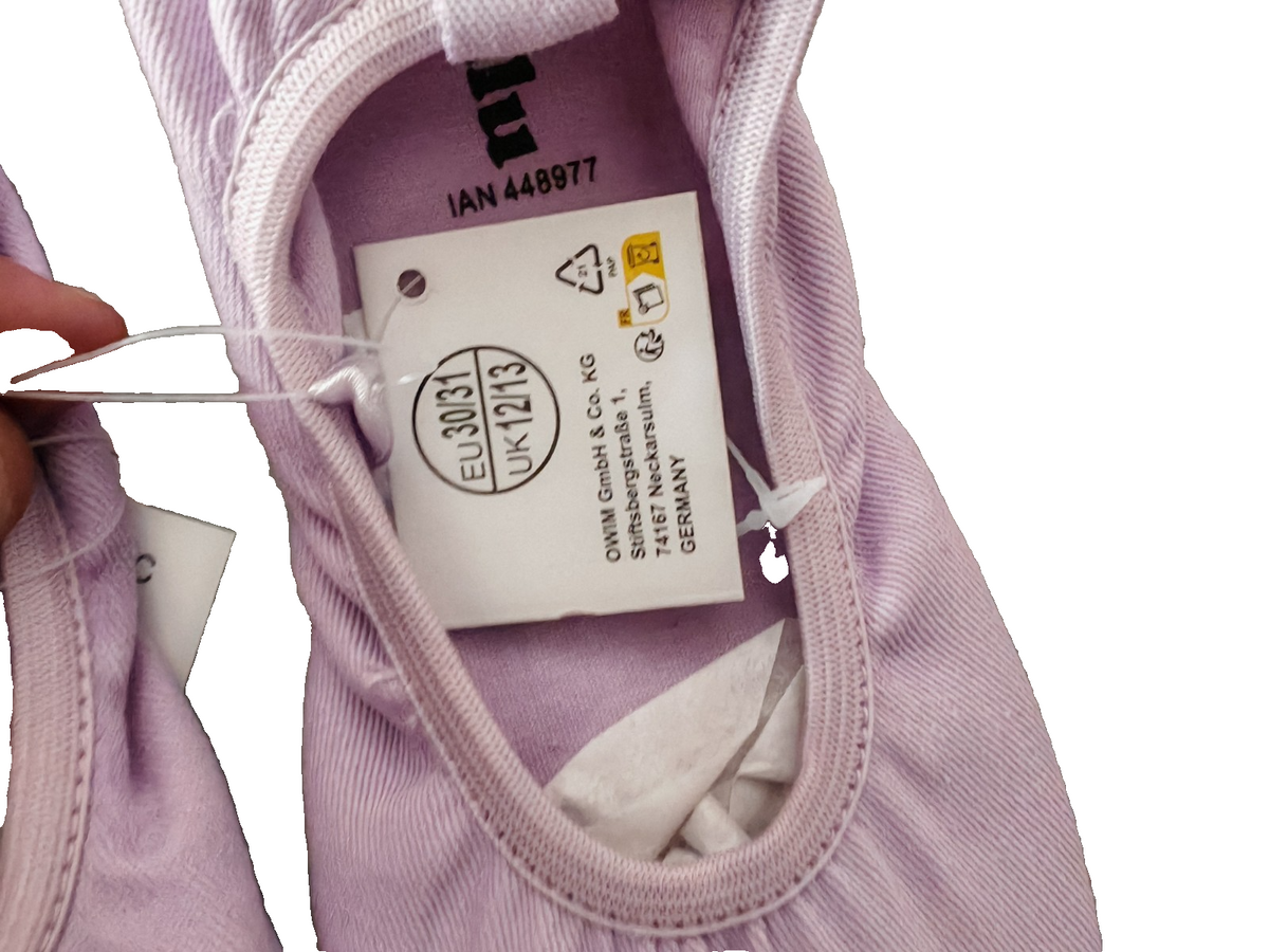 Lupilu Kinder Gymnastikschuhe Gr. 30/31 Lila Turnschläppchen Ballettschuhe G2