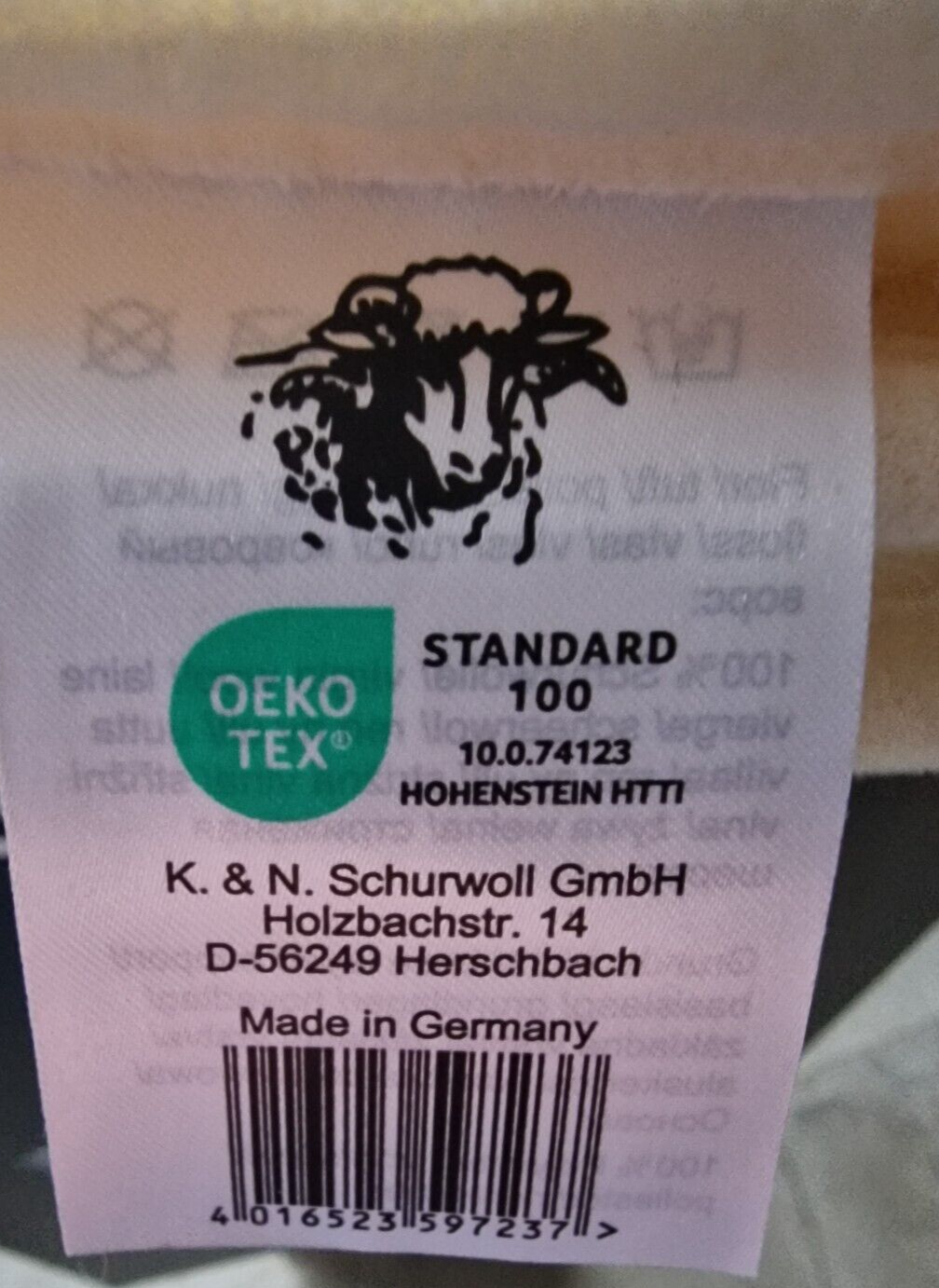 K. & N. Schurwoll GmbH Schurwoll-Sesselschoner mit Armlehnenschoner