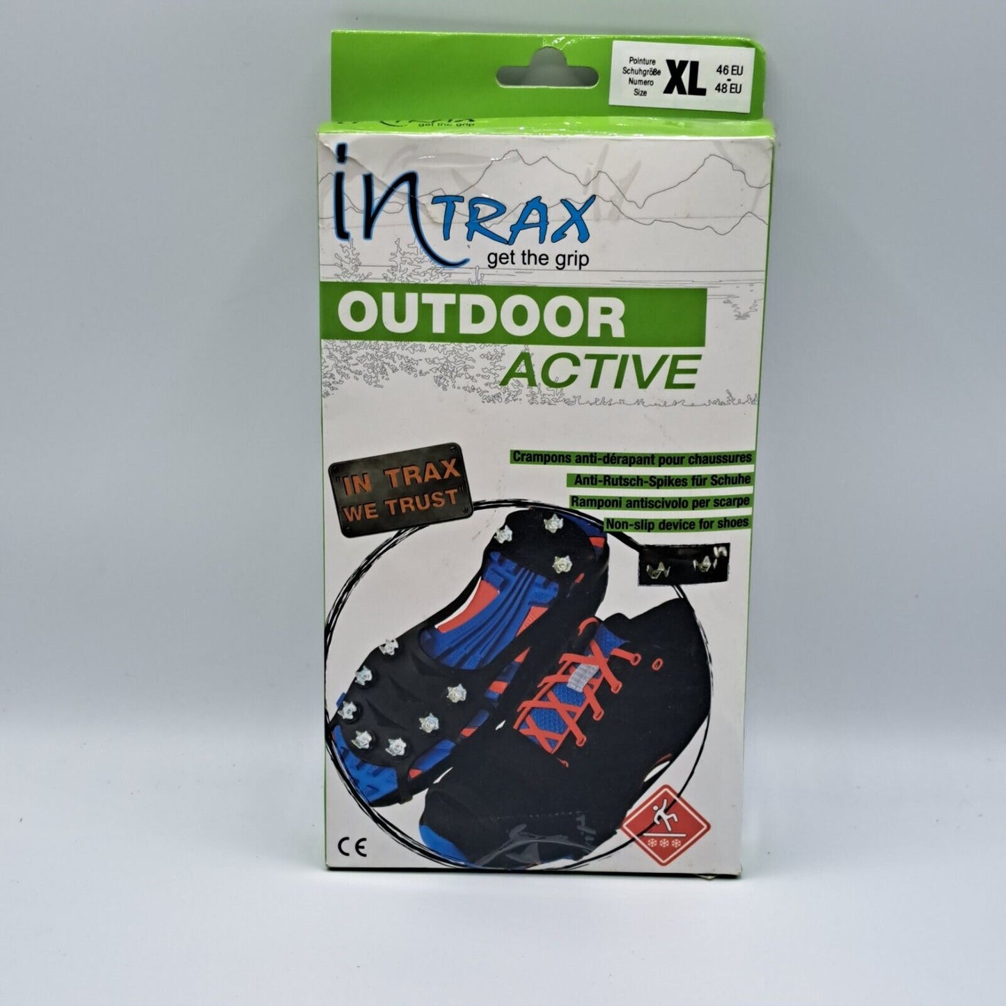 Intrax get the grip Outdoor Active XL, Antirutsch Spikes