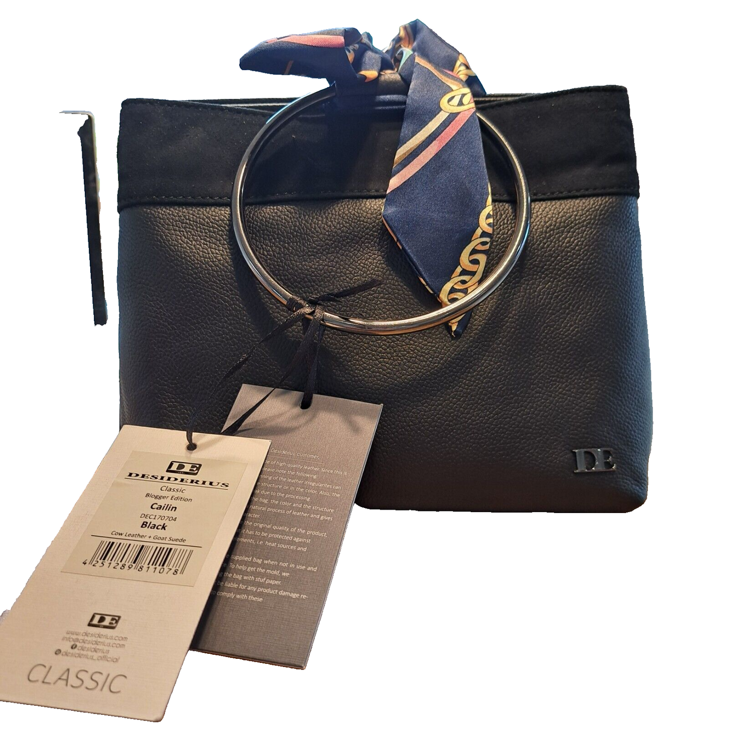 Desiderius, Classic Blogger Edition Cailin, schwarz, Luxustasche, Echtleder