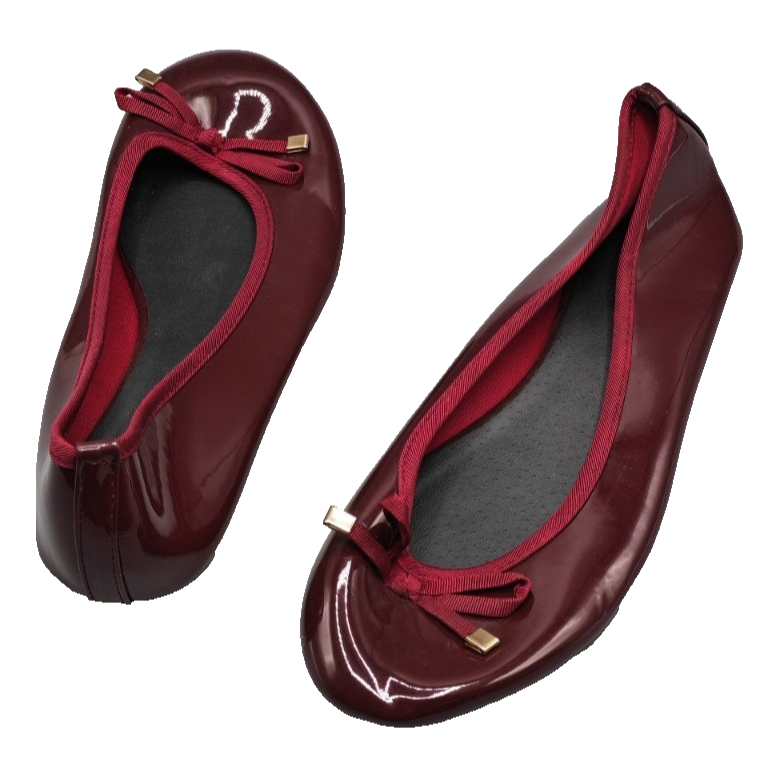 Castro Ballerinas Damen Bordeaux Gr. 38 Flats Slipper Schuhe Elegant