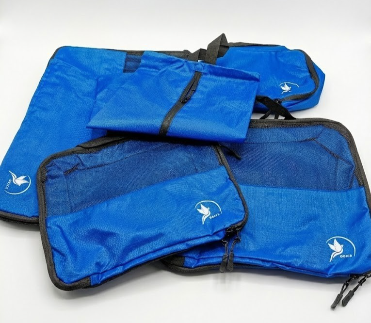 Obics Kulturbeutelset Blau 5er Set Reise Waschtasche Organizer