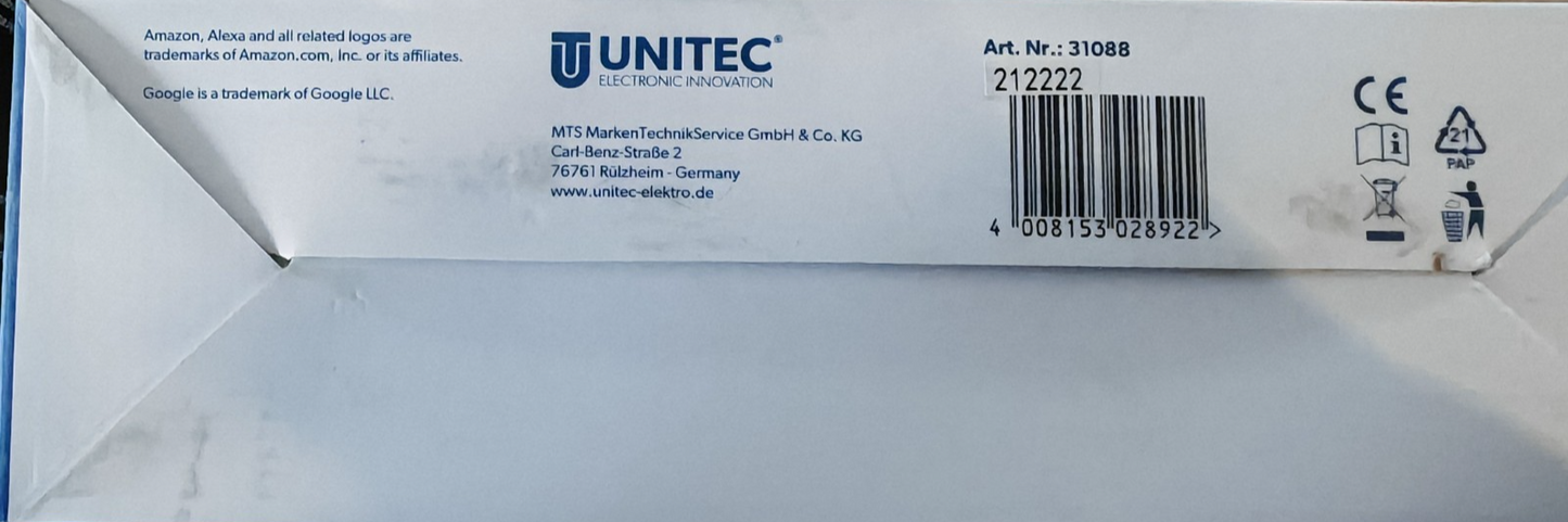 UNITEC WLAN Überwachungskamera Outdoor WiFi Kamera