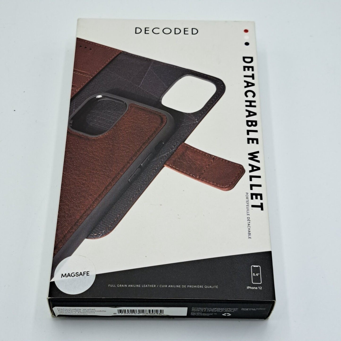 Decoded Detachable Wallet für Iphne 12 5.4 Zoll Braun