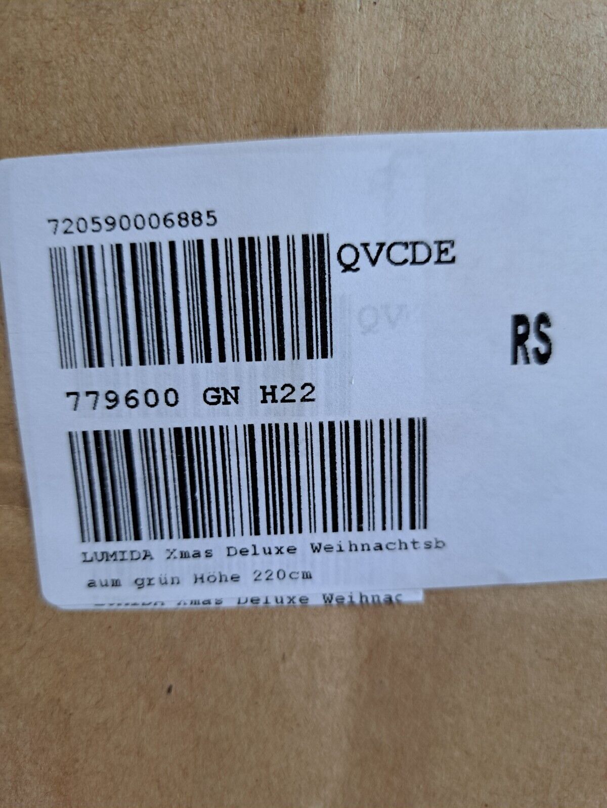 LUMIDA Xmas Deluxe Weihnachtsbaum Ständer in Holz-Optik Aufbewahrungstasche & FB