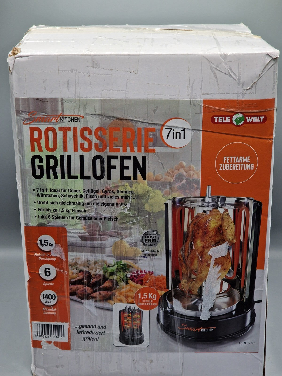 Telewelt SmartKitchen Rotisserie Grillofen 7in1 Backofen Grill