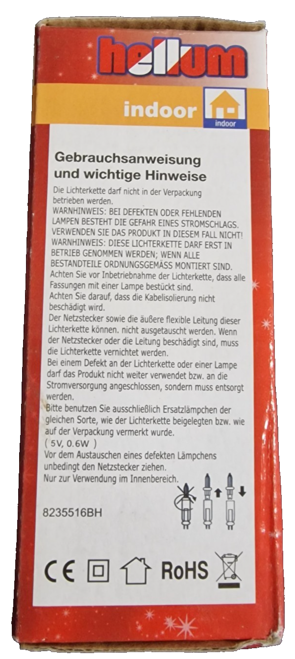 Hellum Mini-Lichterkette 50 Kerzen