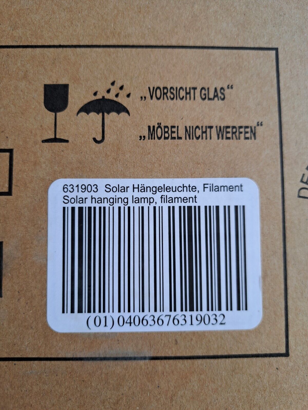 Tchibo Solar Hängeleuchte, Filament