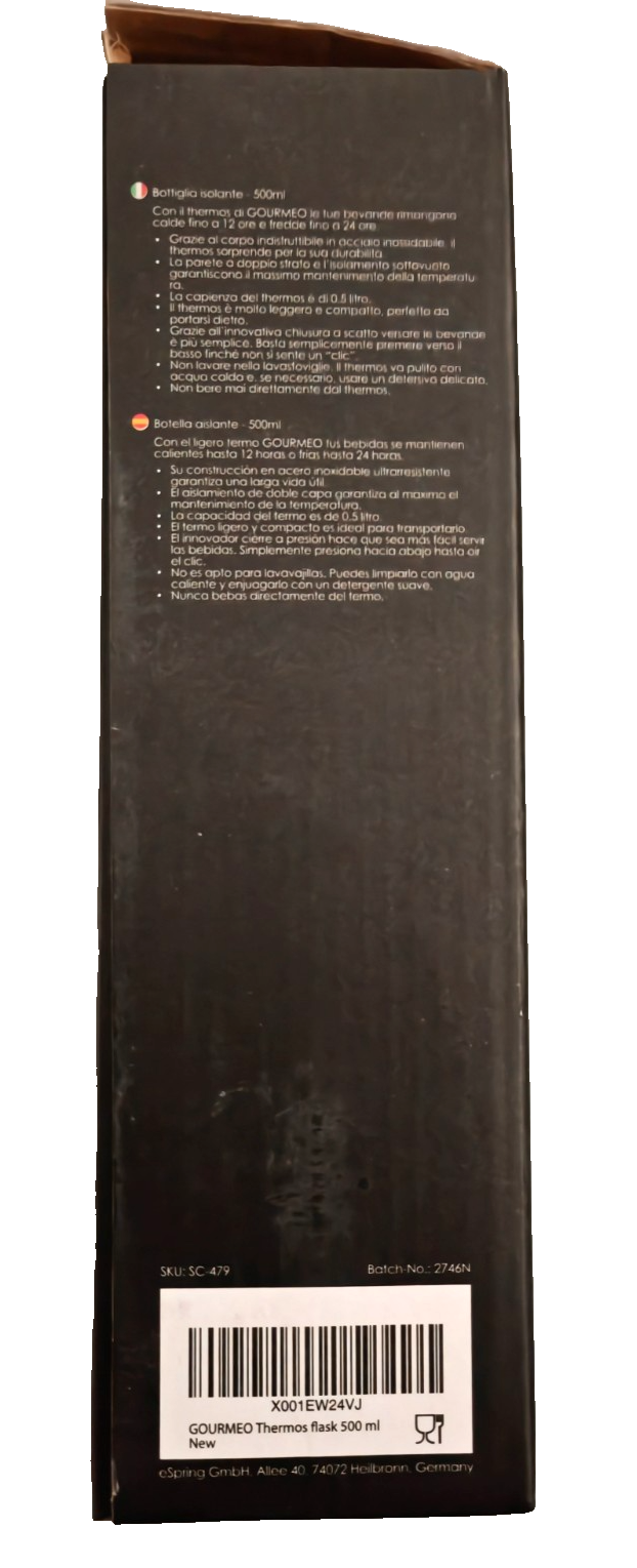 Thermoskanne 350 ml Edelstahl Isolierflasche Thermosflasche Becher Heiß/Kalt B3