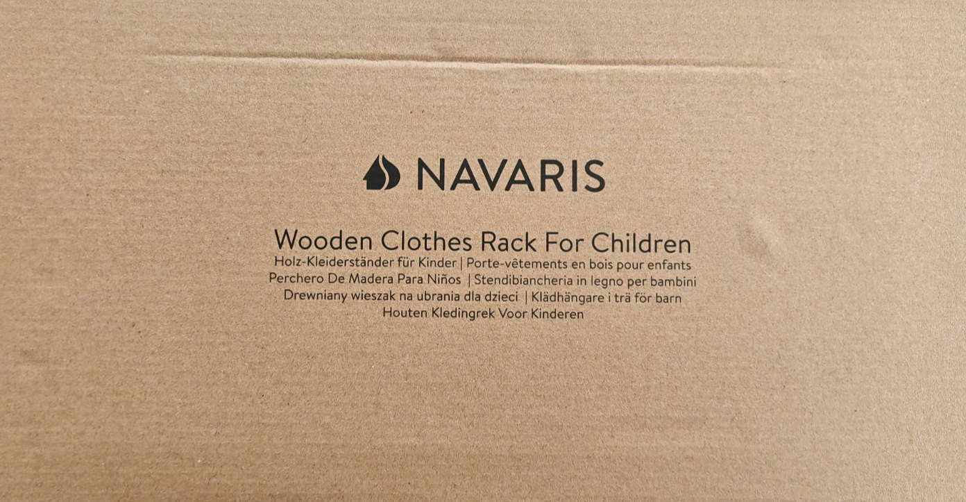 Navaris Kinder Wandgarderobe Holz Kleiderhaken Segelboot Leuchtturm Maritime B3