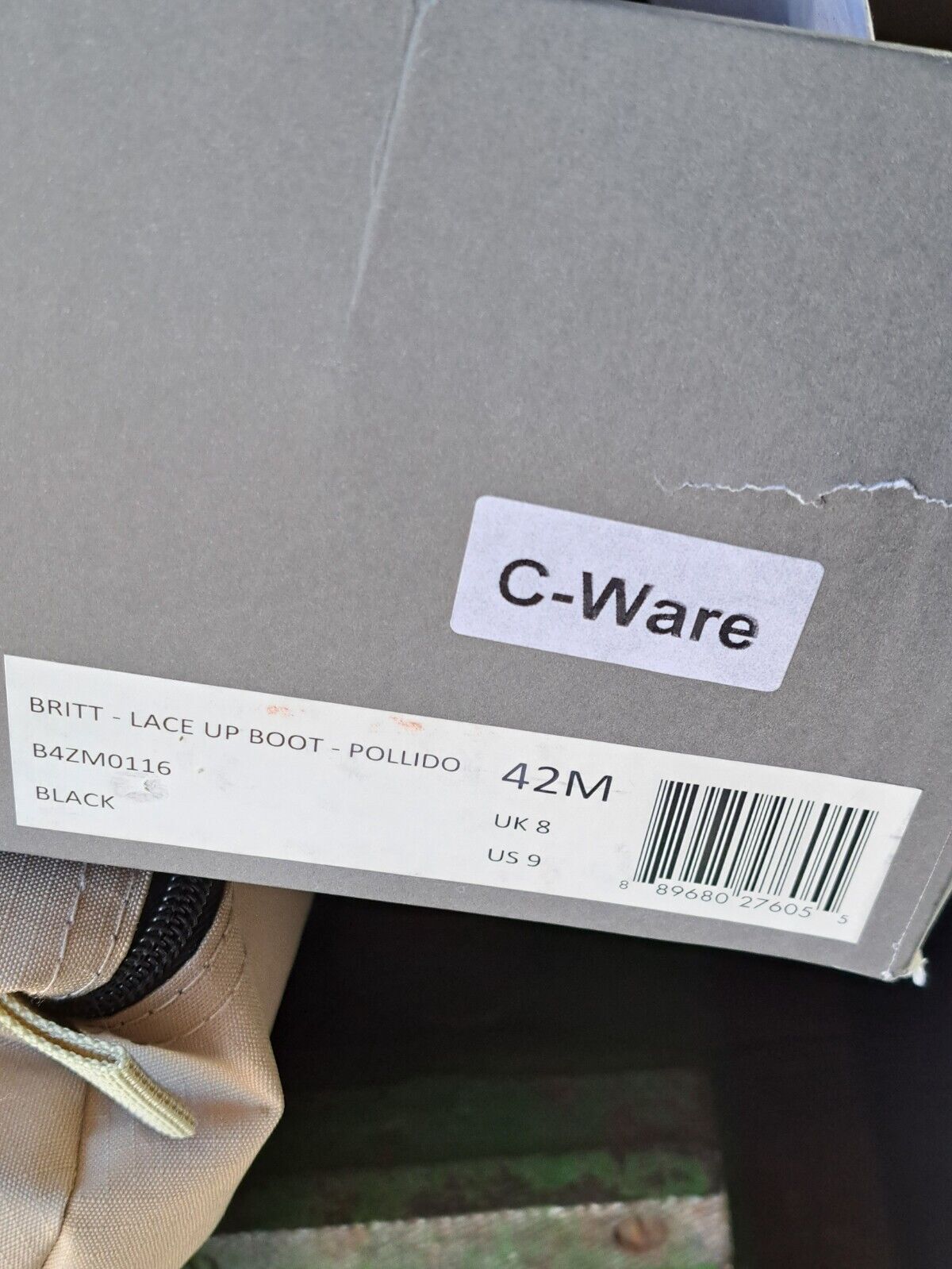 Allsaints Britt - Lace Up Boot - Pollido , Schwarz, Größe 42, Herren