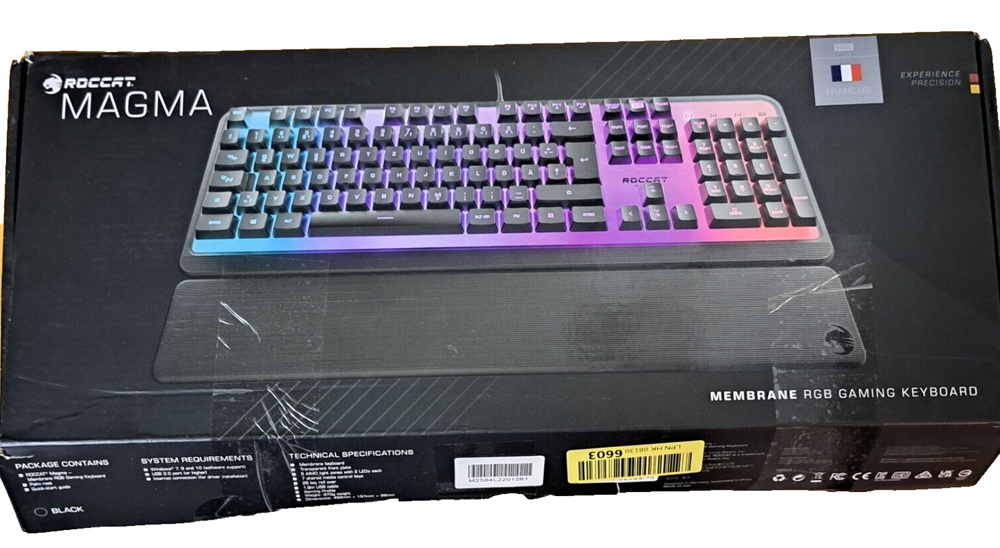Roccat Magma Gaming Tastatur Französisches Tastaturlayout