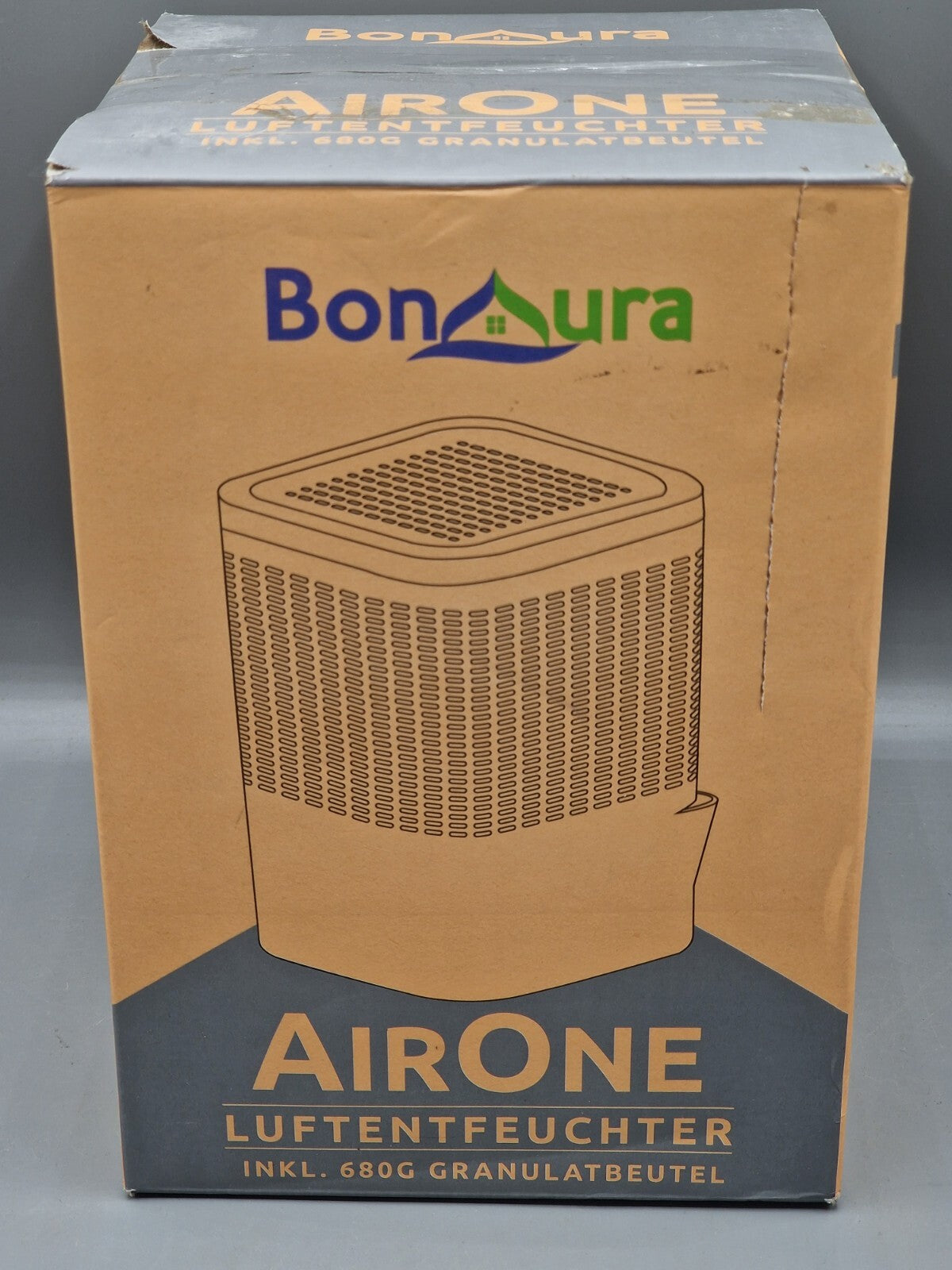 BonAura AirOne Luftentfeuchter ohne Strom mit 360° Schwarz