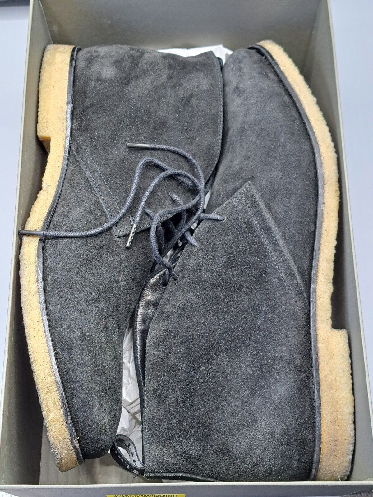 Allsaints, Luke Chukka Suede, Schwarz, Größe 45, Herren