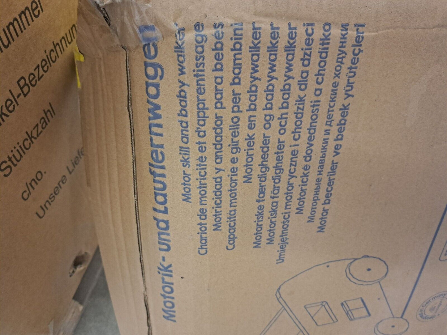 Kindsgard Lauflernwagen Turbus Altrosa, mit Fehler