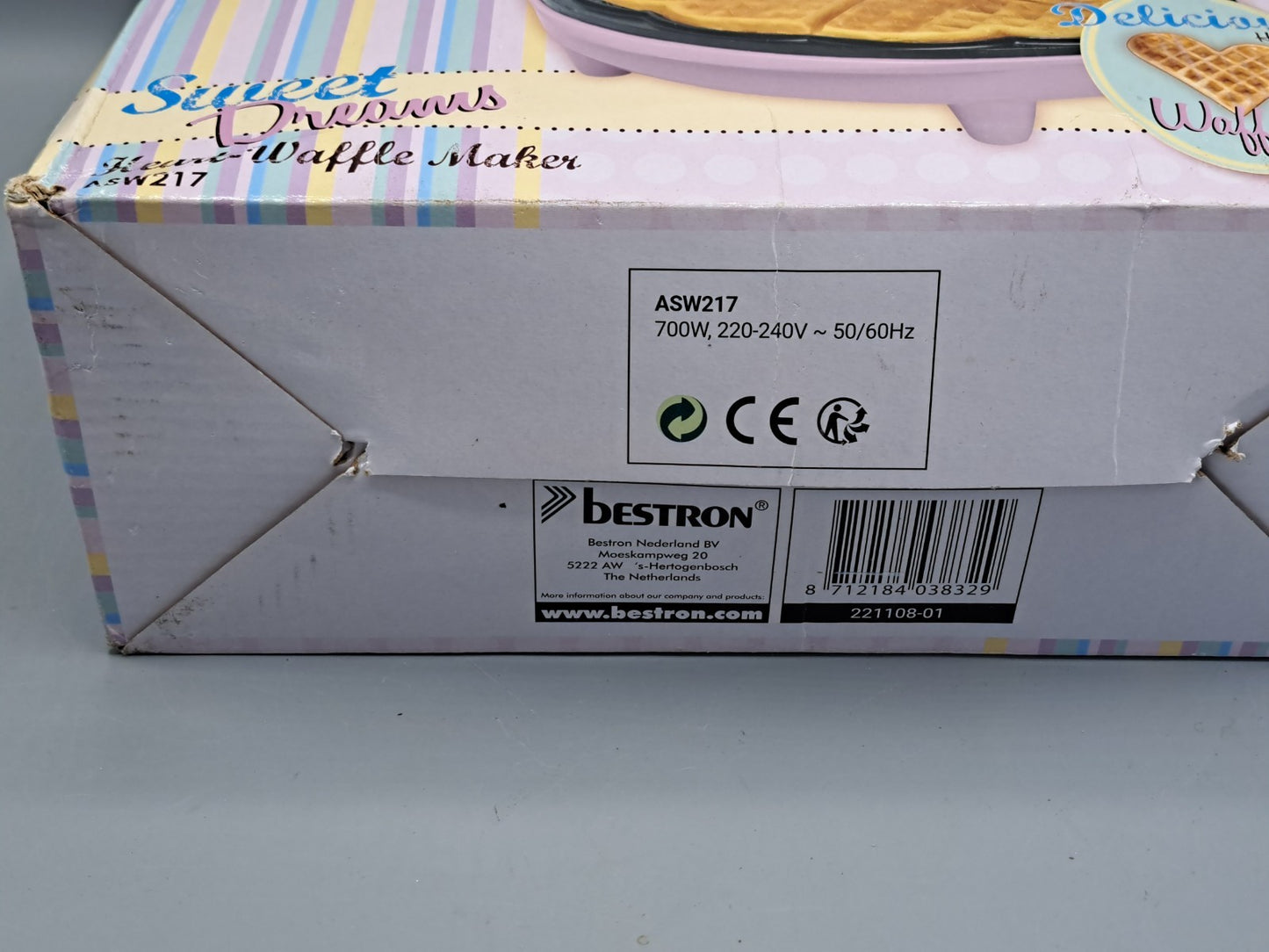 Bestron Sweet Dreams, Waffel Maker ASW217