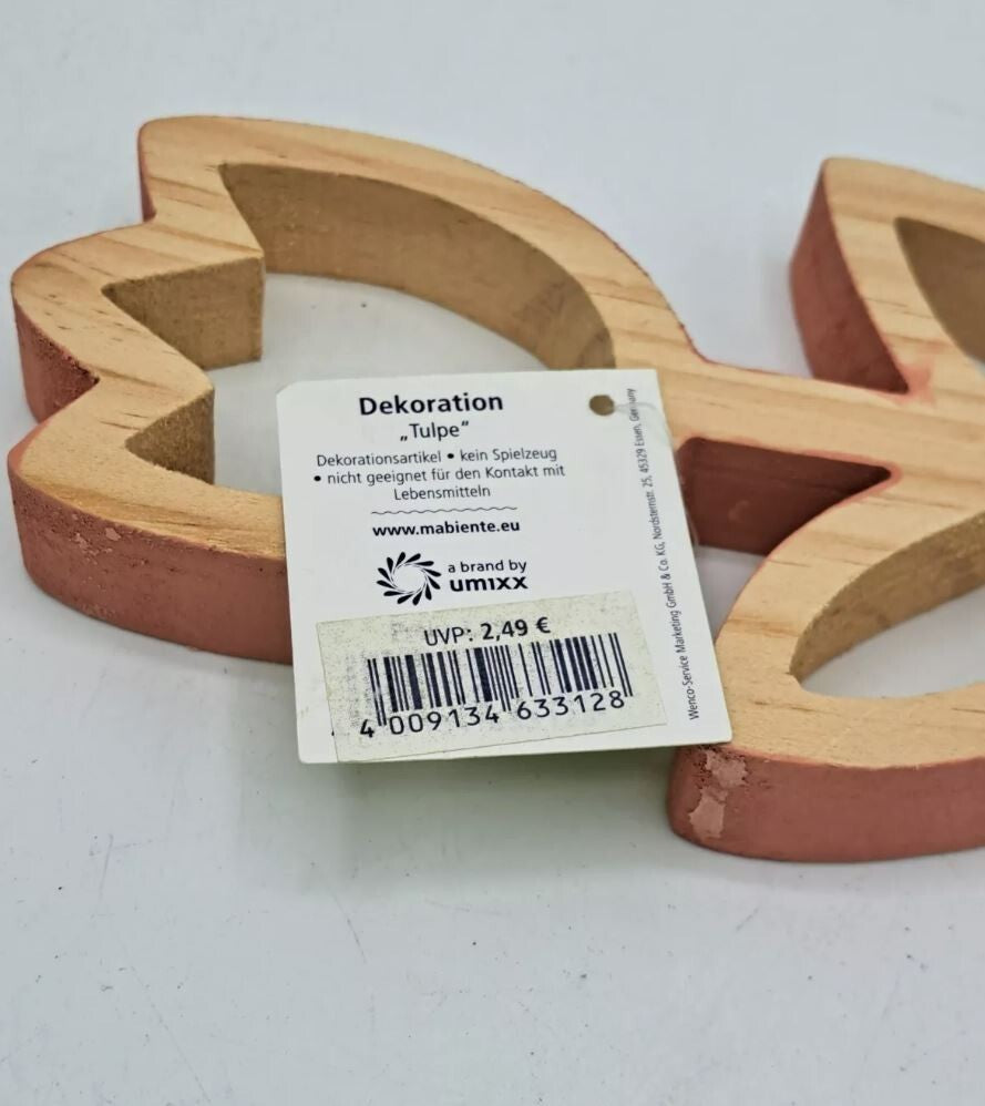 Wenco 200x Blume Holzdeko, Frühling, Sommer, Ostern