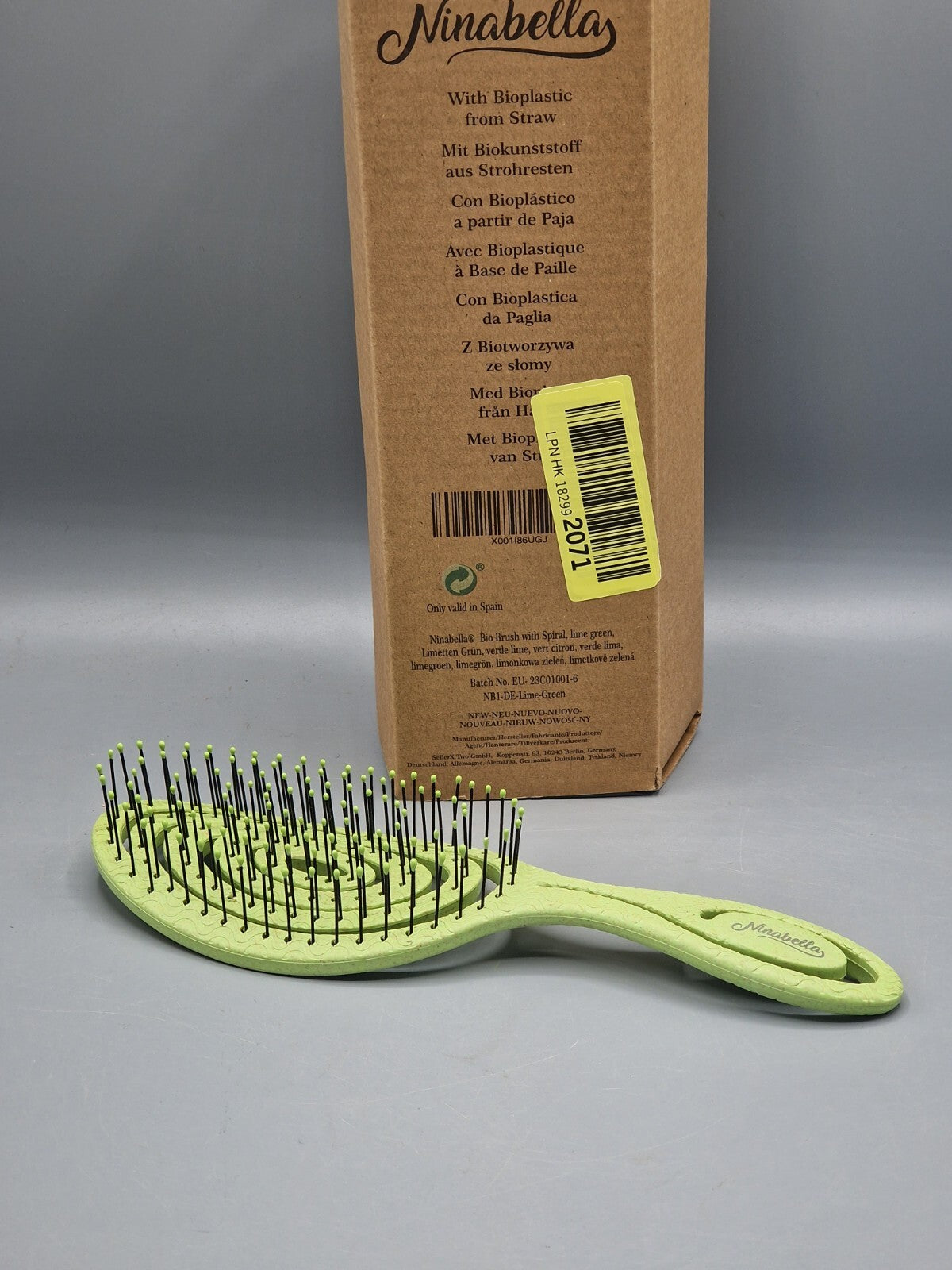 Haarbürste ohne Ziepen für Damen und Herren - mit Spiralfeder