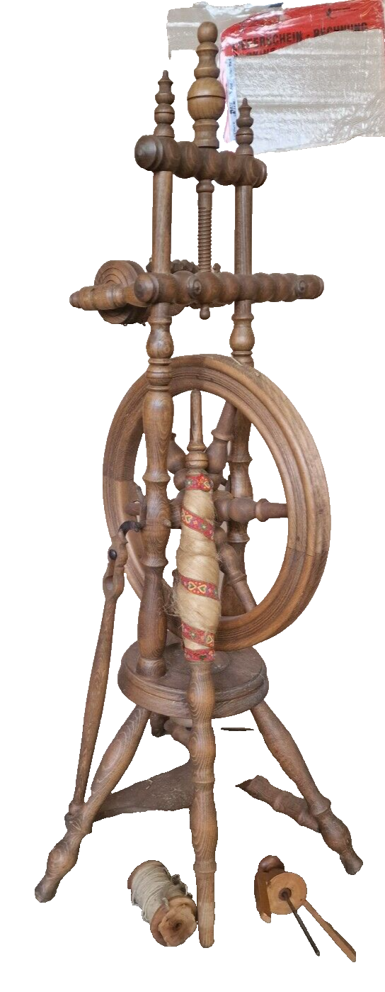 Altes Spinnrad, Sammeln, Dekoration