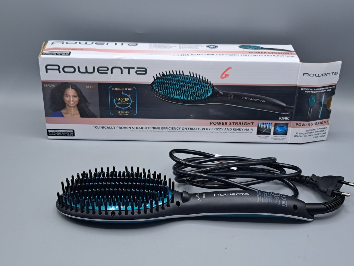 Rowenta Powerstraight Glättbürste, Alle Haartypen