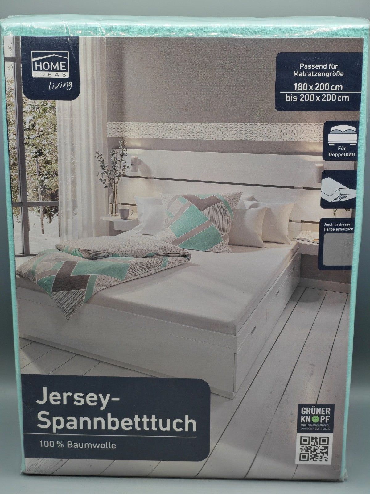 Home Ideas Jersey Spannbetttuch 180x200 - 200x200 cm