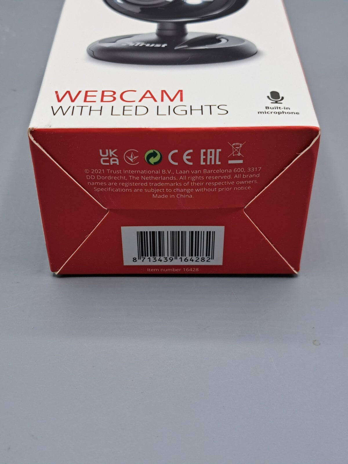Trust Spotlight Pro Webcam 1,3 MP mit Mikrofon, LED Lichtern und Klemme