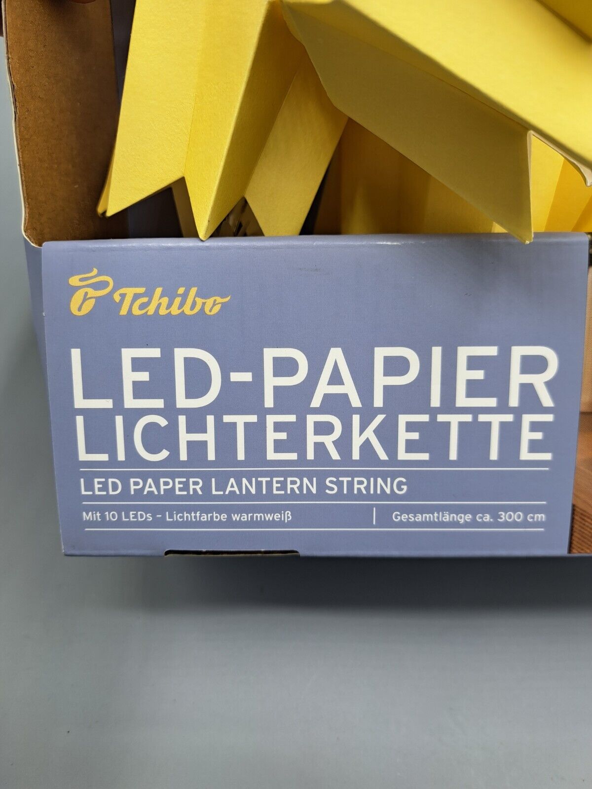 Tchibo LED-Papier Lichterkette, 300 cm, Warmweiß