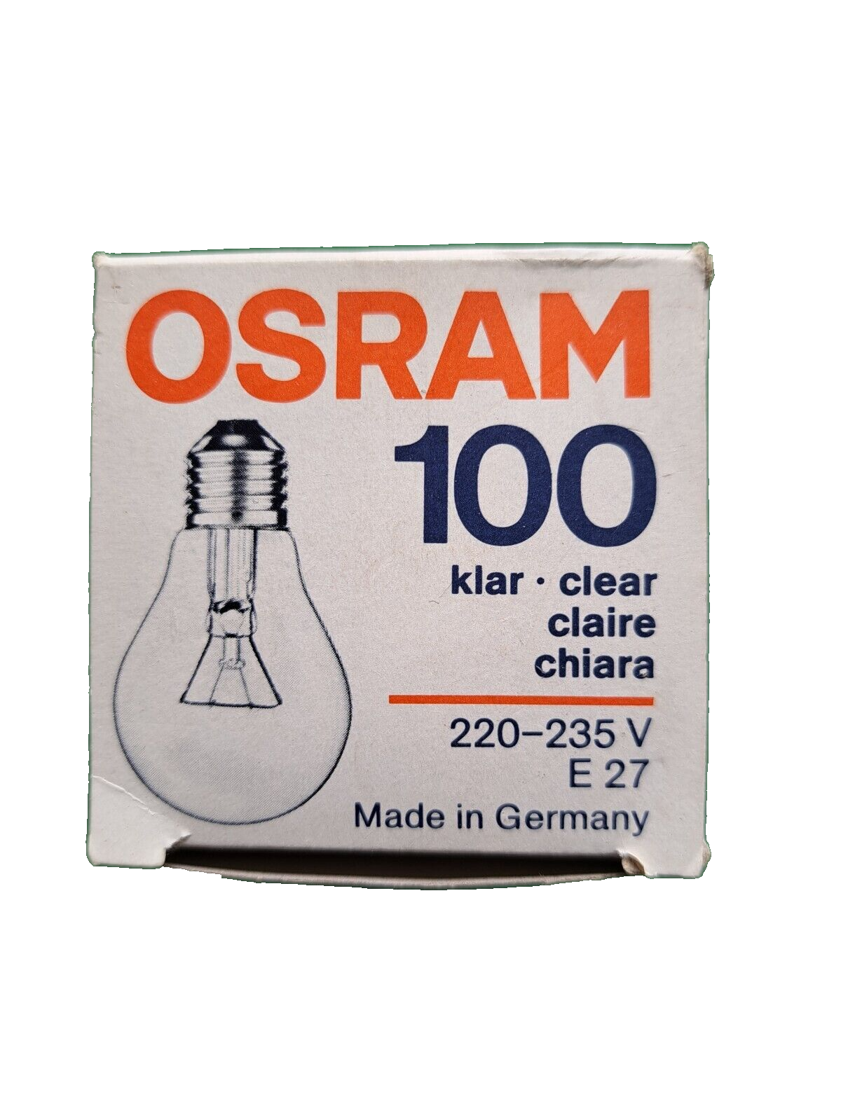 Osram, 100w, klar, E27, 220-235 V