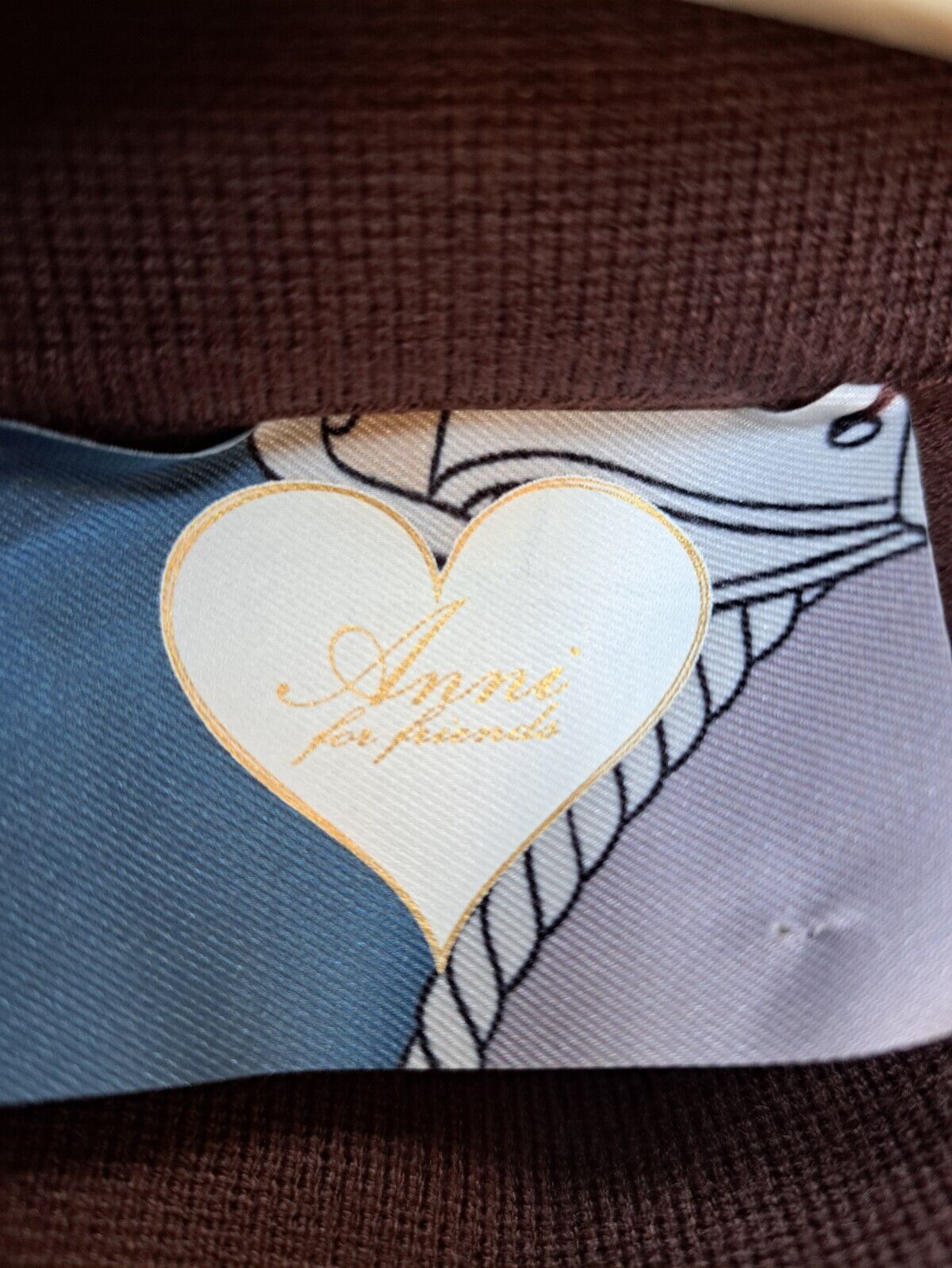 ANNI FOR FRIENDS Pullover Alva 1/1-Arm, Stehkragen Strukturdetails, Größe 42