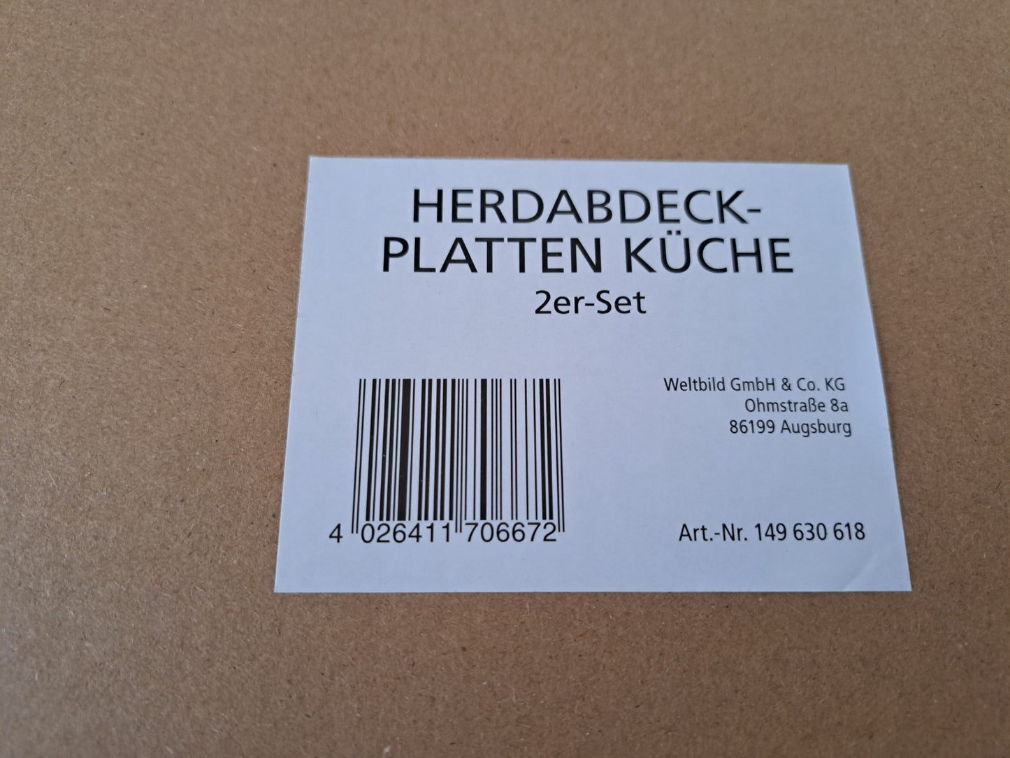 Weltbild Herdabdeckplatten Küche 2er Set