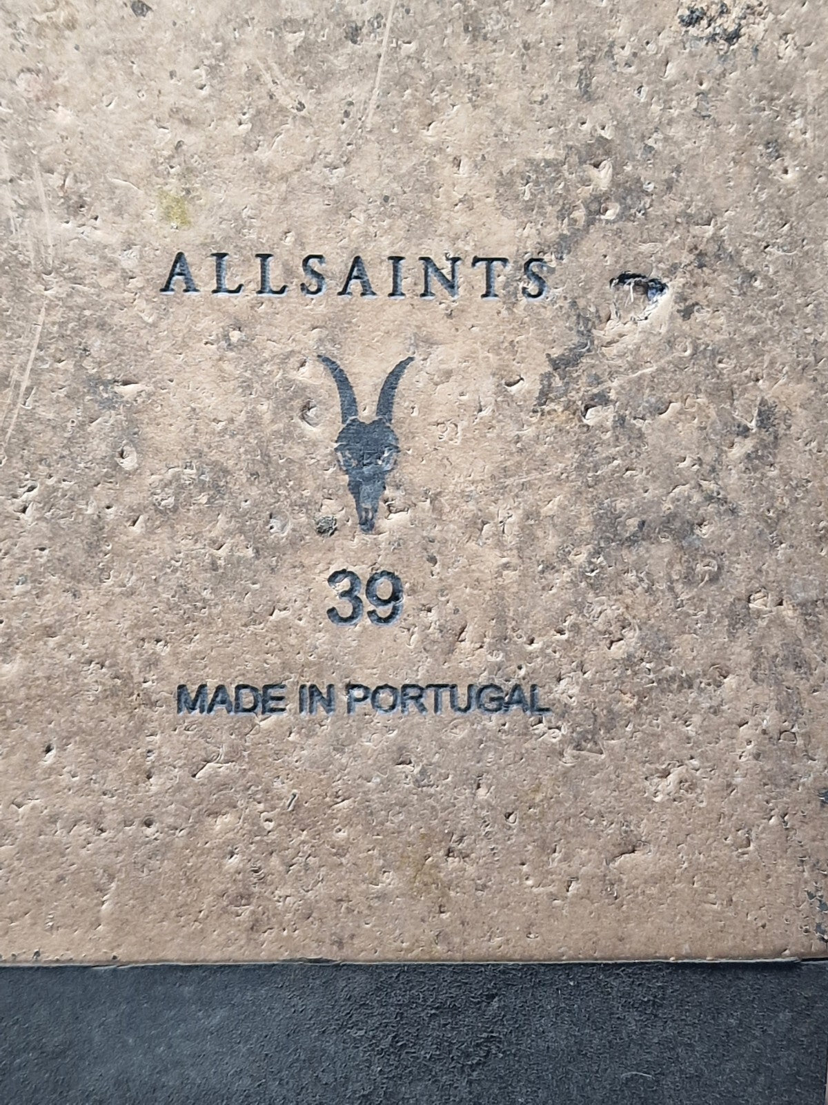 Allsaints, Mae Sandal, Cow Leder, Damen, Schwarz, Größe 39