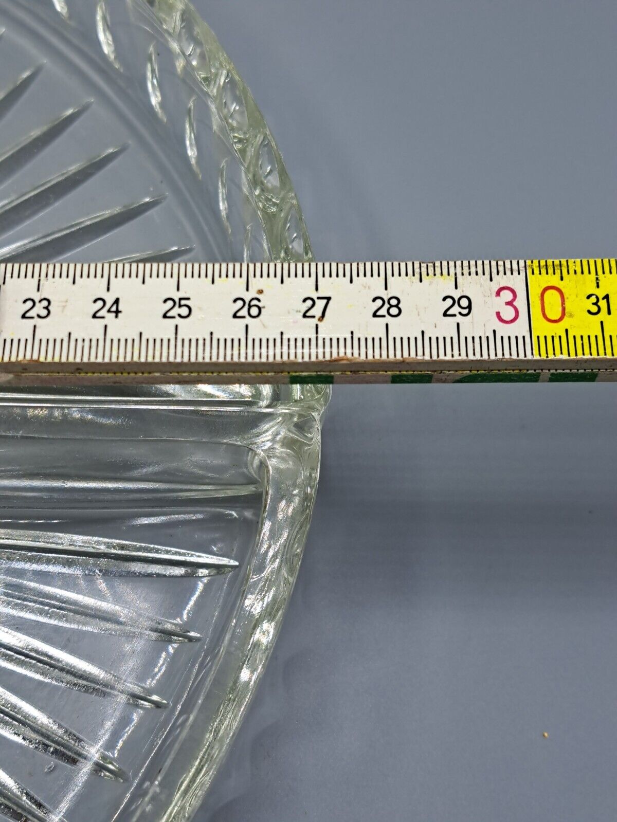 Glasschale, 5 Teile, Glas, Antiquität