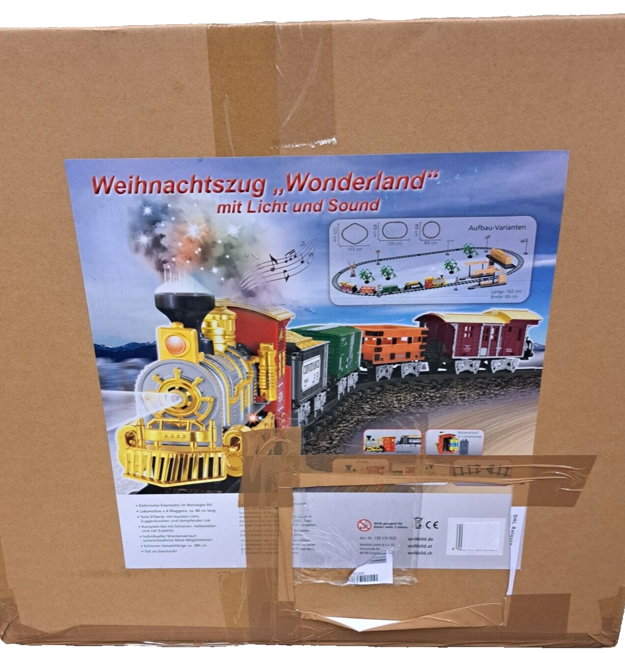 LED-Weihnachtszug "Wonderland" mit Zubehör 14 tlg.