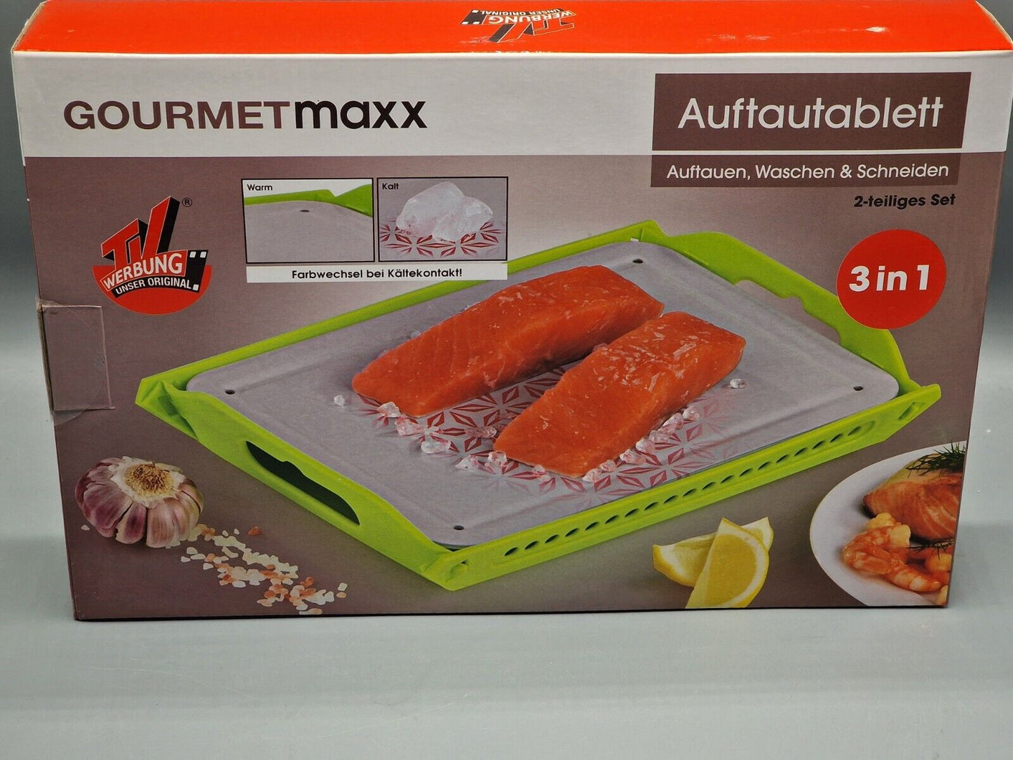 Gourmetmaxx Auftautablett, 3 in 1, 2 teilig