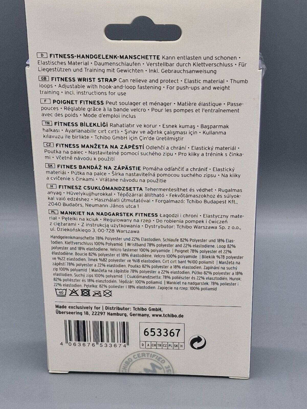 Tchibo Fitness-Handgelenk Manschette