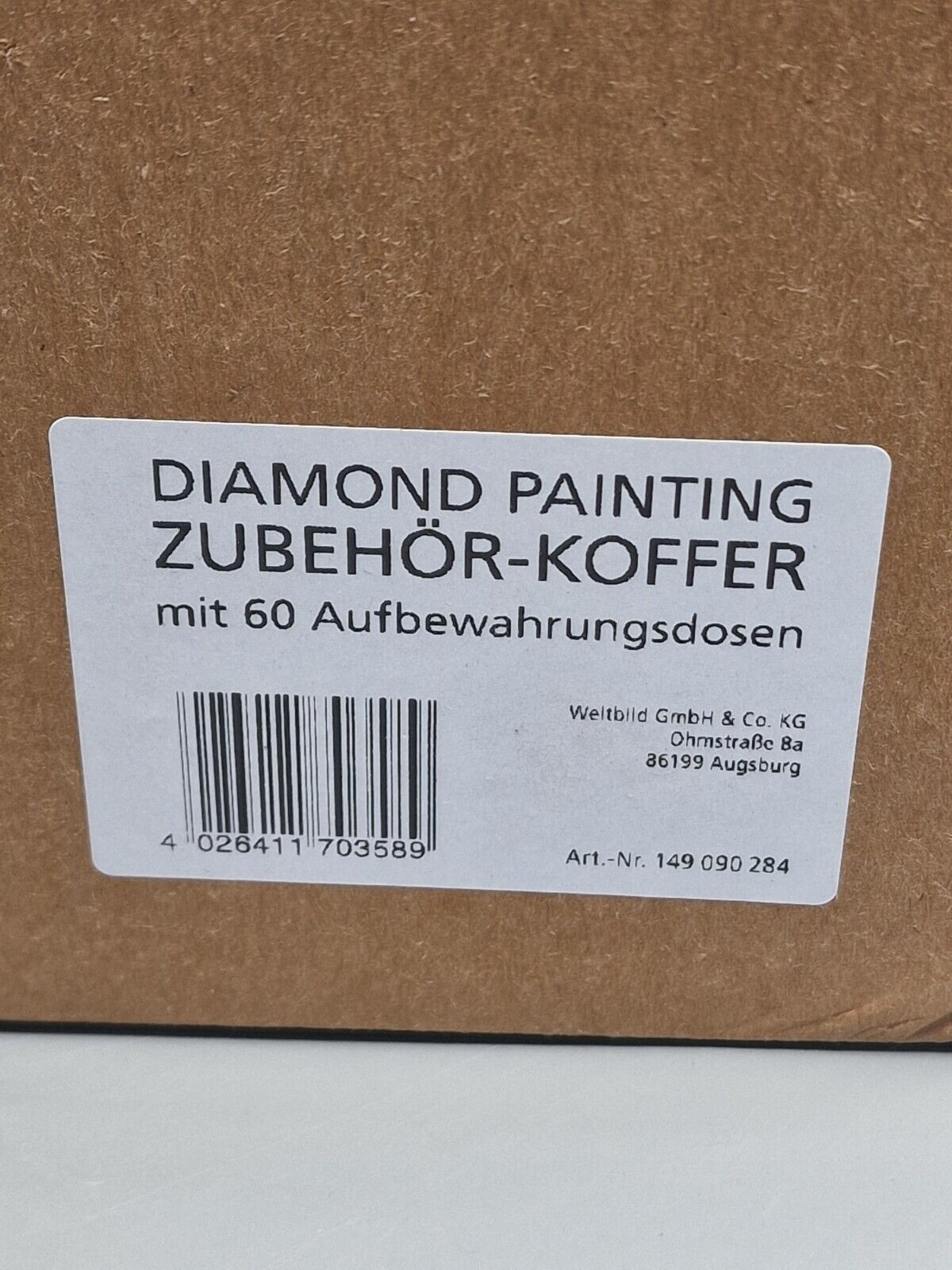Diamond Painting Zubehör-Koffer mit 60 Aufvewahrungsdosen