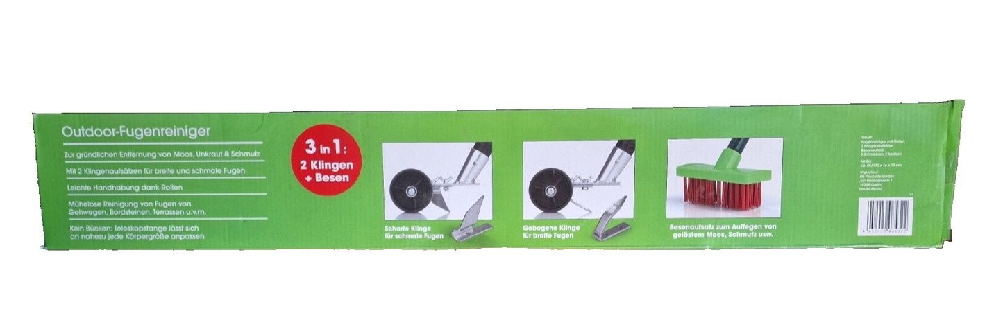 EASYmaxx Fugenreiniger Outdoor - Anpassbare Teleskopstange